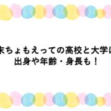週末ちょもえっての高校と大学は？出身や年齢・身長も！